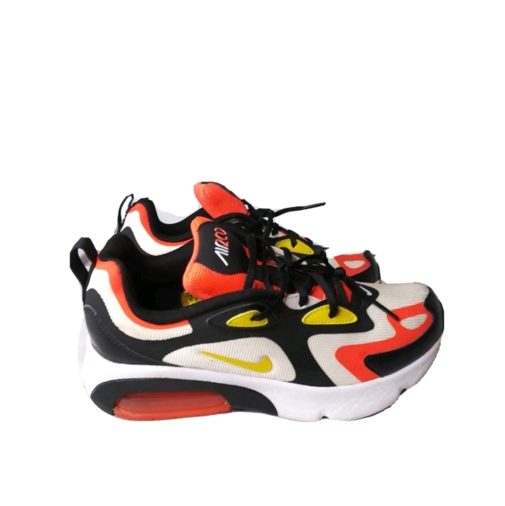 Nike Air Max 200 Black Bright Crimson (GS) Size 6 Y Shoes